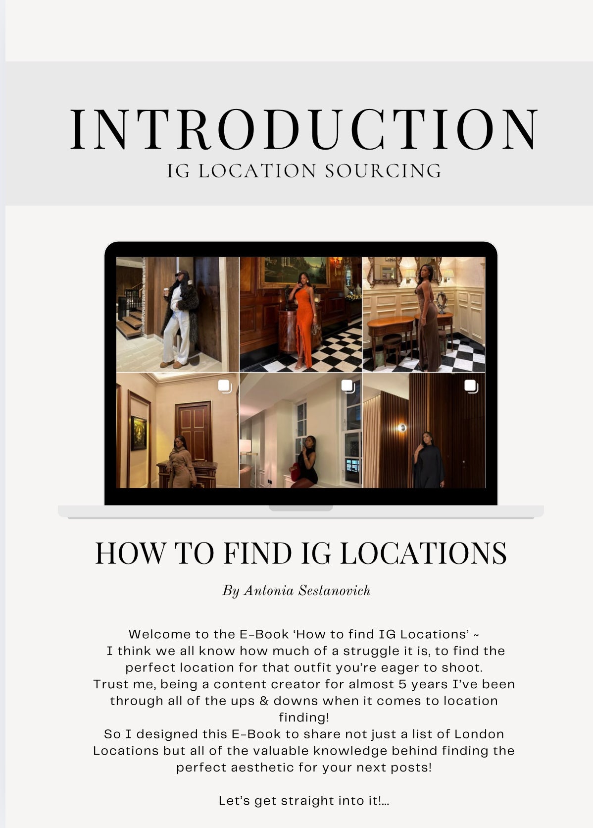 Insta Worthy Spot Guide to Content Locations Ebook